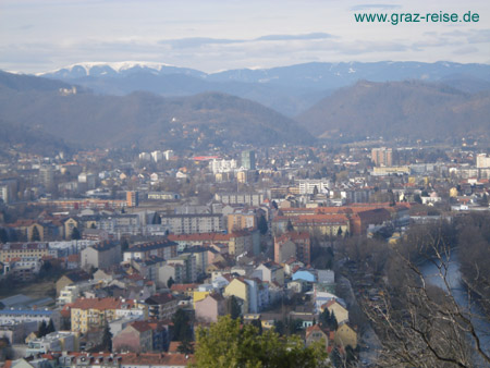 Blick in den Norden von Graz
